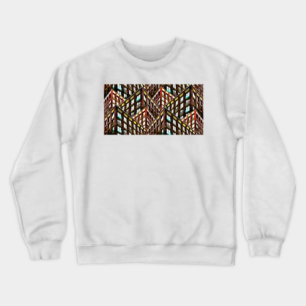 Digital art in architecture buildings Crewneck Sweatshirt by Choulous79